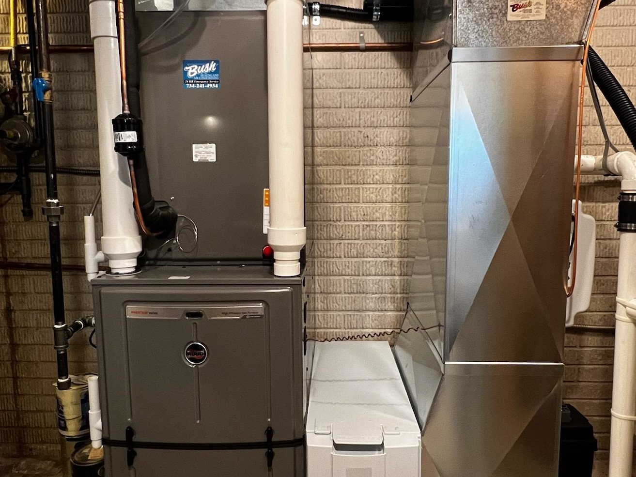 Bush Heating and Cooling Near You Multi Gas Furnace Installation Project