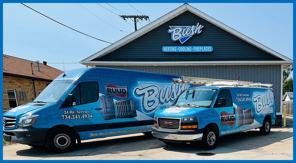 Bush Heating and Cooling Near You Service Vans